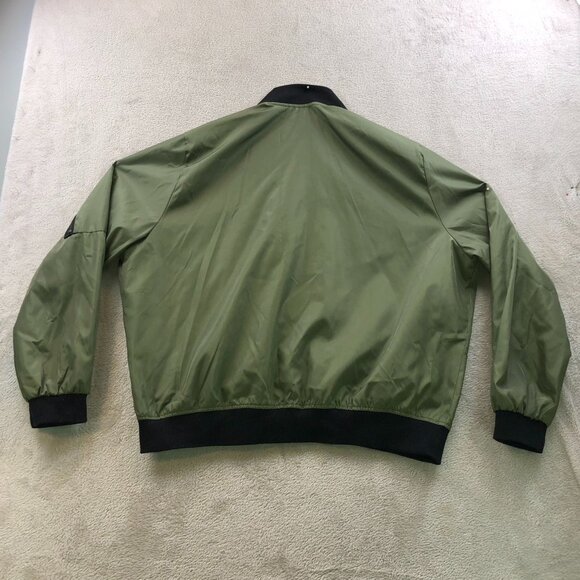 Zeagoo Mens Bomber Jacket Sz XL Full Zip Outerwear Classic Green Casual Outdoors - Picture 12 of 13